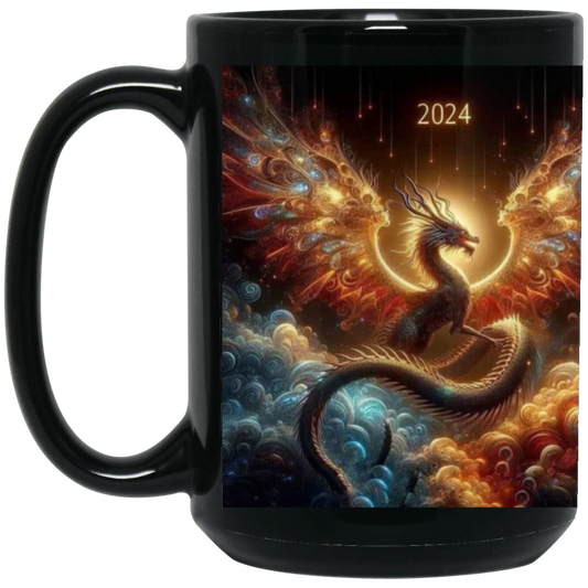 BM15OZ 15oz Black Mug