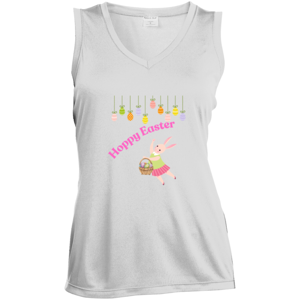 LST352 Ladies' Sleeveless V-Neck Performance Tee