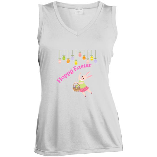 LST352 Ladies' Sleeveless V-Neck Performance Tee