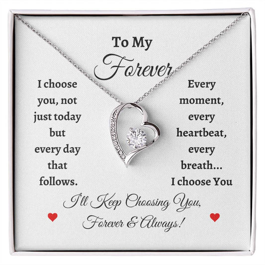 To My Forever Heart Necklace